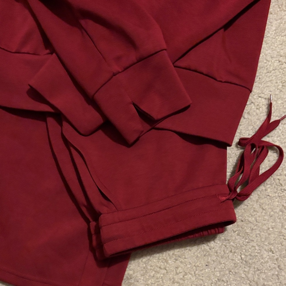 Women's Lounge Set Wine Red - Picture 3 of 5
